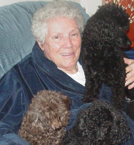 Grandmother & Poodles